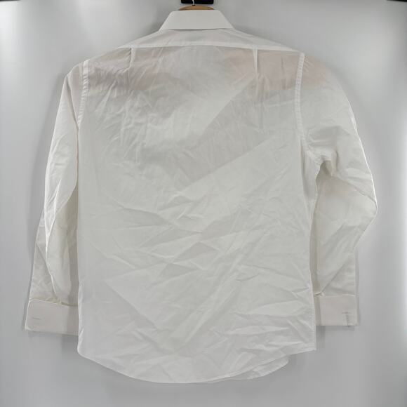 Brooks Brothers 17-36 Solid White Long Sleeve Button Up French Cuff Regent Shirt - Picture 4 of 4